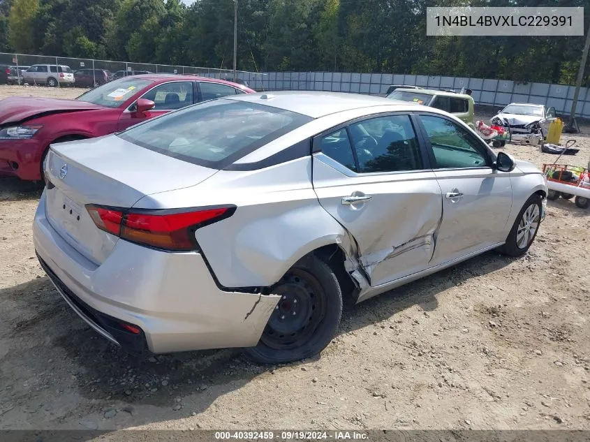 2020 Nissan Altima S Fwd VIN: 1N4BL4BVXLC229391 Lot: 40392459