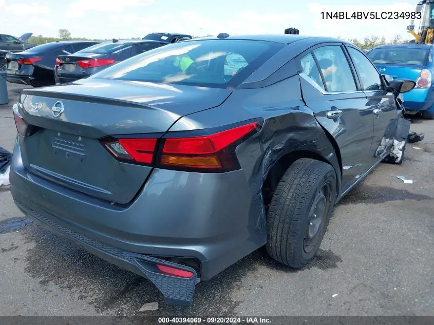 2020 Nissan Altima S Fwd VIN: 1N4BL4BV5LC234983 Lot: 40394069