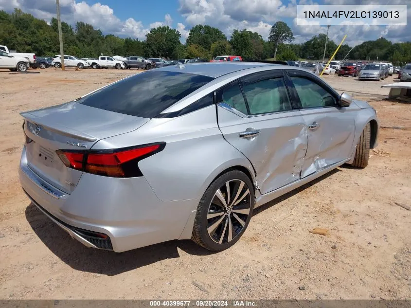 1N4AL4FV2LC139013 2020 Nissan Altima Platinum Vc-Turbo Fwd