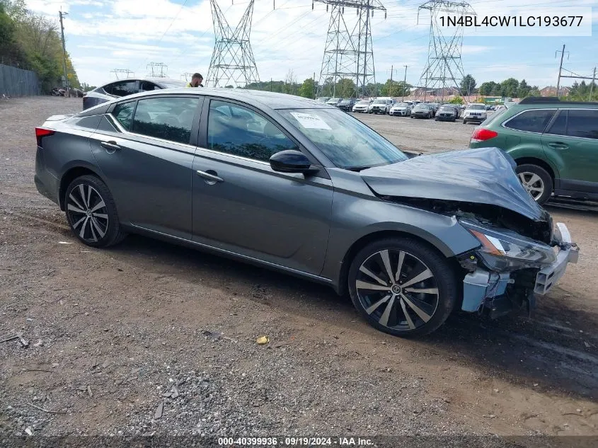 2020 Nissan Altima Sr Intelligent Awd VIN: 1N4BL4CW1LC193677 Lot: 40399936