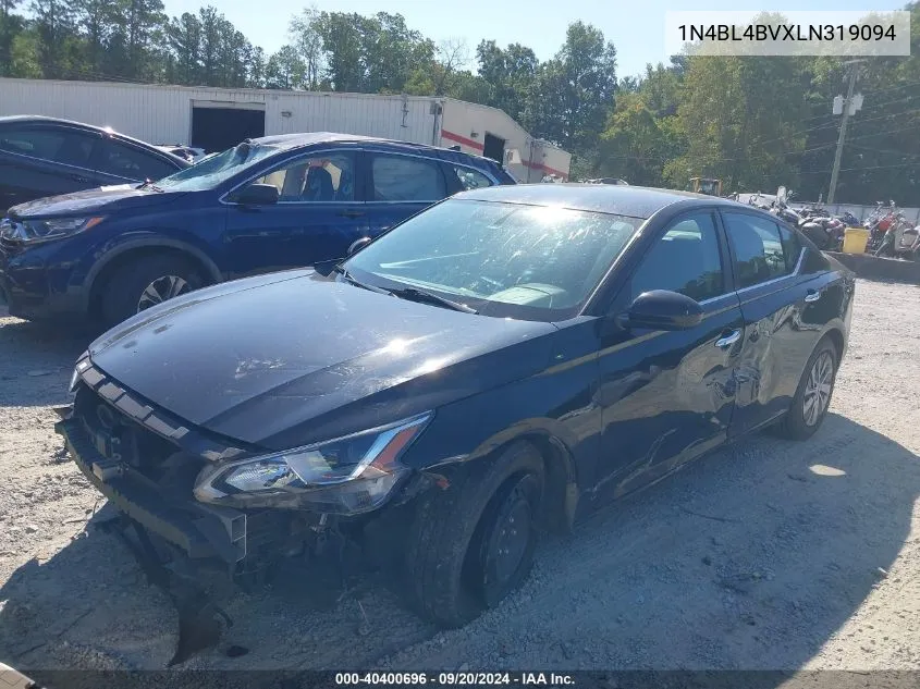 2020 Nissan Altima S Fwd VIN: 1N4BL4BVXLN319094 Lot: 40400696