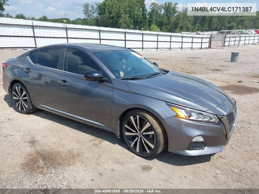 1N4BL4CV4LC171387 2020 Nissan Altima Sr Fwd