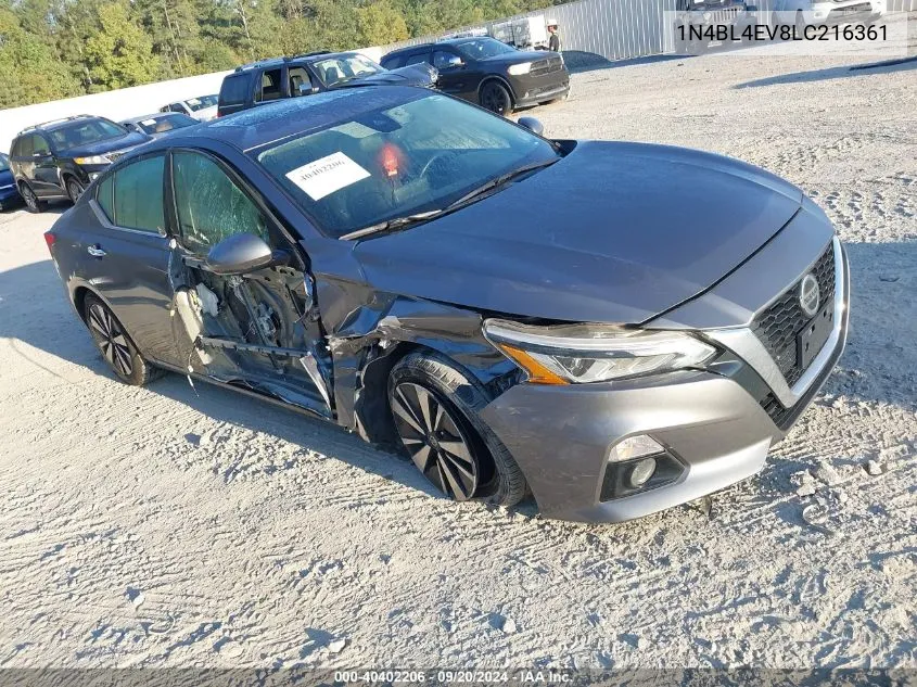 2020 Nissan Altima Sl Fwd VIN: 1N4BL4EV8LC216361 Lot: 40402206