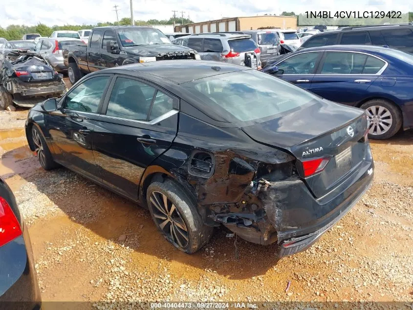 2020 Nissan Altima Sr Fwd VIN: 1N4BL4CV1LC129422 Lot: 40404473