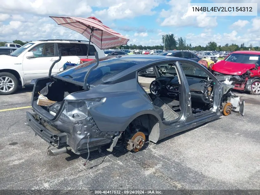 2020 Nissan Altima Sl Fwd VIN: 1N4BL4EV2LC154312 Lot: 40417532