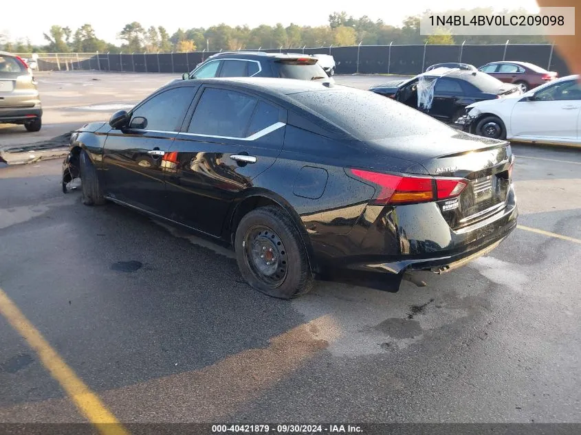 2020 Nissan Altima S Fwd VIN: 1N4BL4BV0LC209098 Lot: 40421879