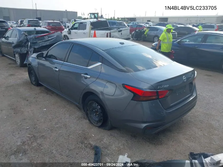 2020 Nissan Altima S Fwd VIN: 1N4BL4BV5LC233705 Lot: 40423701