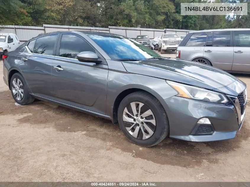 1N4BL4BV6LC136691 2020 Nissan Altima S Fwd