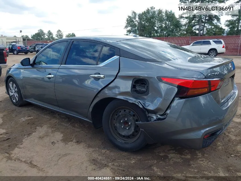 1N4BL4BV6LC136691 2020 Nissan Altima S Fwd