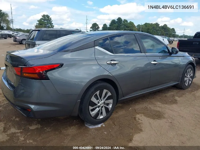 1N4BL4BV6LC136691 2020 Nissan Altima S Fwd