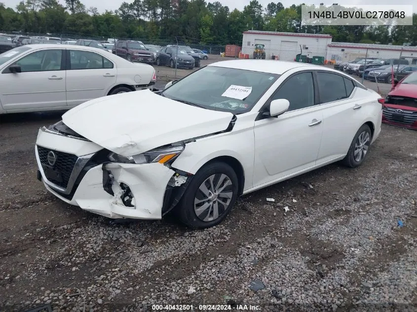 1N4BL4BV0LC278048 2020 Nissan Altima S Fwd