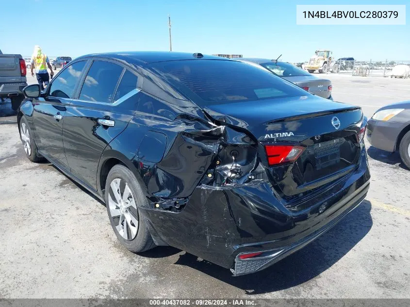 2020 Nissan Altima S Fwd VIN: 1N4BL4BV0LC280379 Lot: 40437082