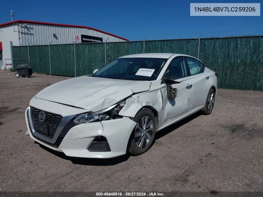 1N4BL4BV7LC259206 2020 Nissan Altima S Fwd