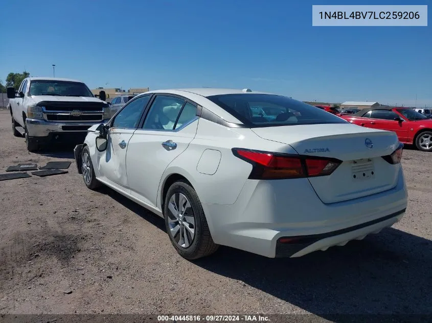 2020 Nissan Altima S Fwd VIN: 1N4BL4BV7LC259206 Lot: 40445816