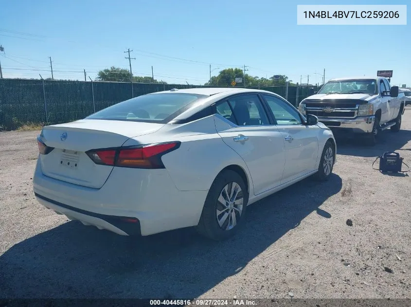 2020 Nissan Altima S Fwd VIN: 1N4BL4BV7LC259206 Lot: 40445816