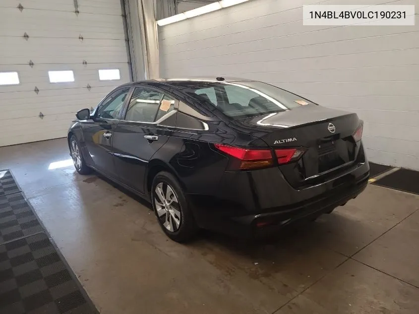 2020 Nissan Altima S VIN: 1N4BL4BV0LC190231 Lot: 40446105