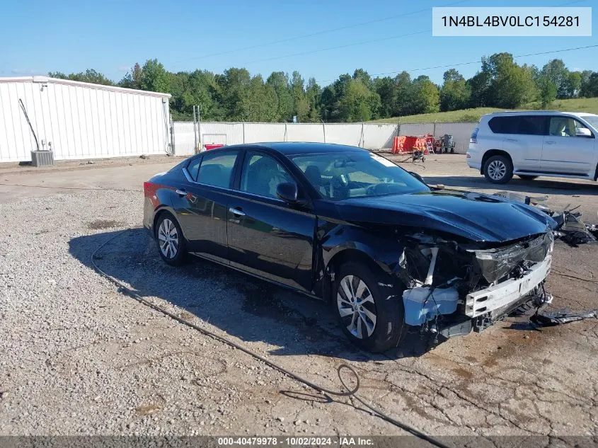 2020 Nissan Altima S Fwd VIN: 1N4BL4BV0LC154281 Lot: 40479978