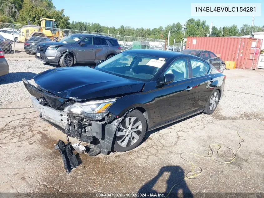 2020 Nissan Altima S Fwd VIN: 1N4BL4BV0LC154281 Lot: 40479978