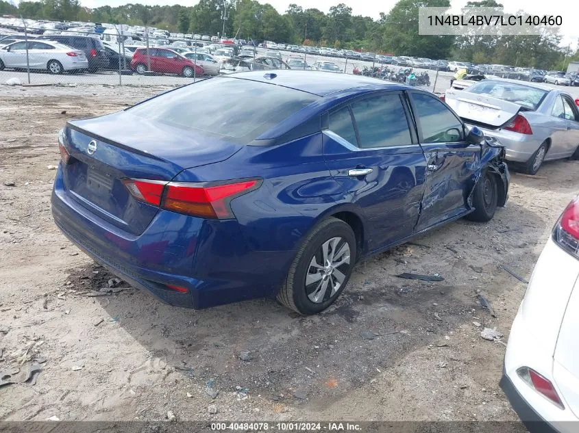 2020 Nissan Altima S Fwd VIN: 1N4BL4BV7LC140460 Lot: 40484078