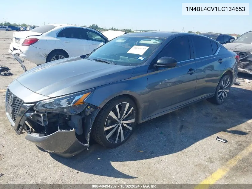 2020 Nissan Altima Sr Fwd VIN: 1N4BL4CV1LC134653 Lot: 40494237