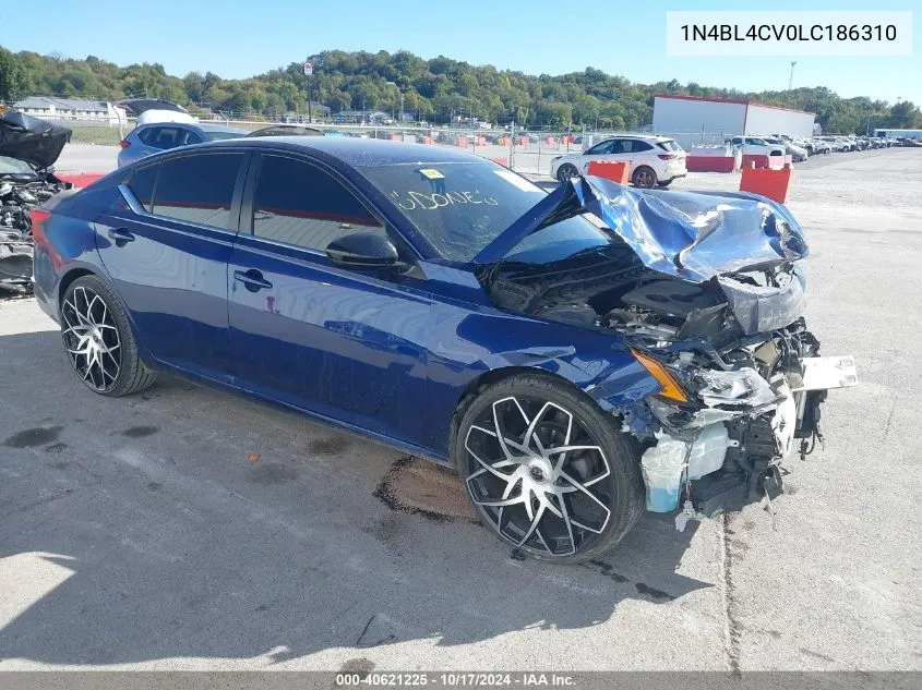 2020 Nissan Altima Sr Fwd VIN: 1N4BL4CV0LC186310 Lot: 40621225