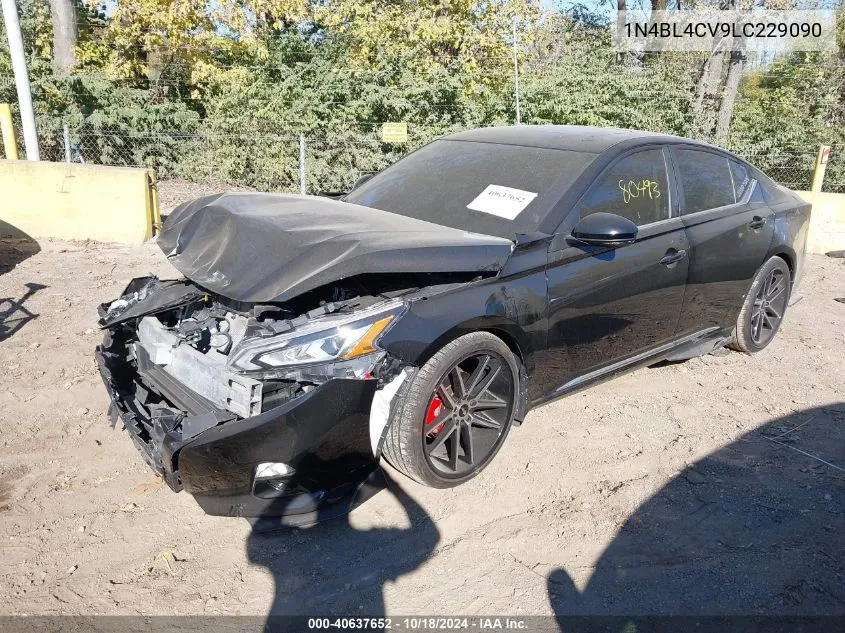 2020 Nissan Altima Sr Fwd VIN: 1N4BL4CV9LC229090 Lot: 40637652