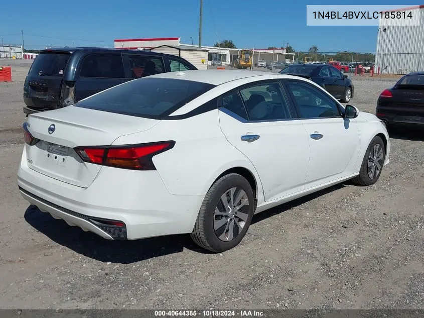 2020 Nissan Altima S Fwd VIN: 1N4BL4BVXLC185814 Lot: 40644385