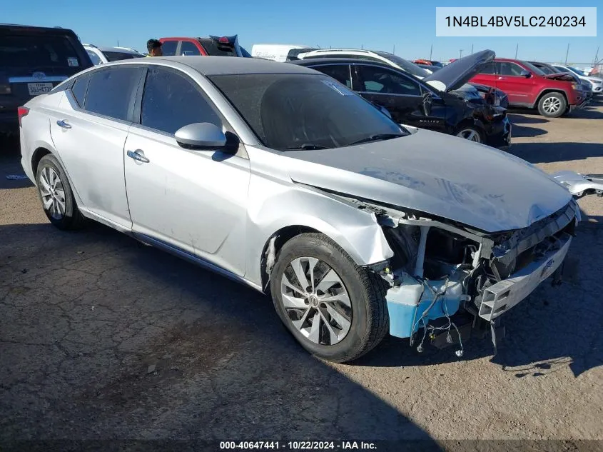 2020 Nissan Altima S Fwd VIN: 1N4BL4BV5LC240234 Lot: 40647441