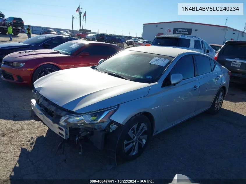 2020 Nissan Altima S Fwd VIN: 1N4BL4BV5LC240234 Lot: 40647441