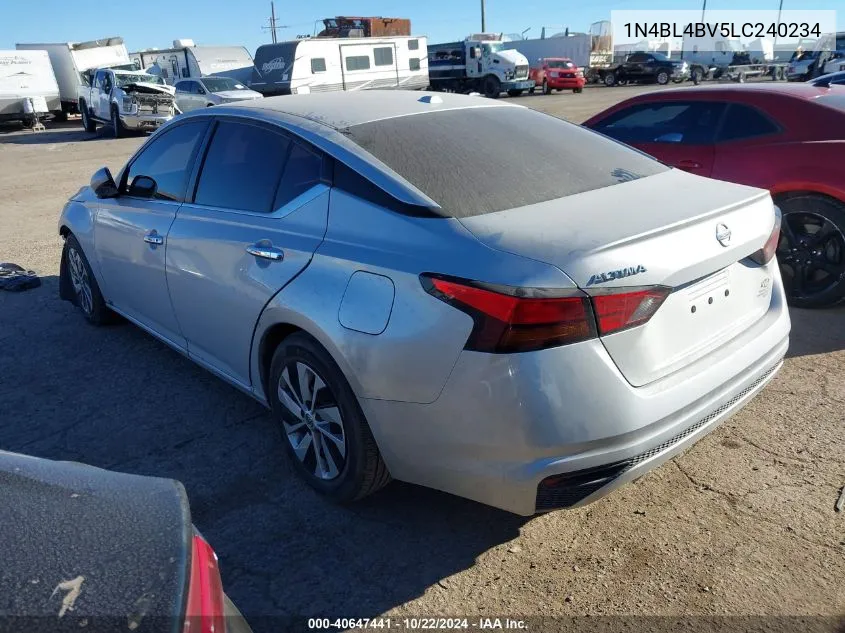 2020 Nissan Altima S Fwd VIN: 1N4BL4BV5LC240234 Lot: 40647441