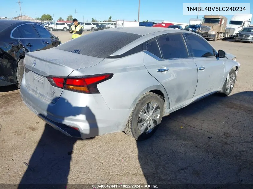 2020 Nissan Altima S Fwd VIN: 1N4BL4BV5LC240234 Lot: 40647441