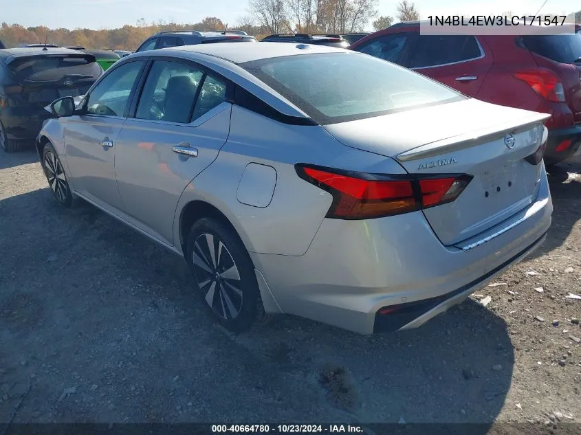 2020 Nissan Altima Sl Intelligent Awd VIN: 1N4BL4EW3LC171547 Lot: 40664780