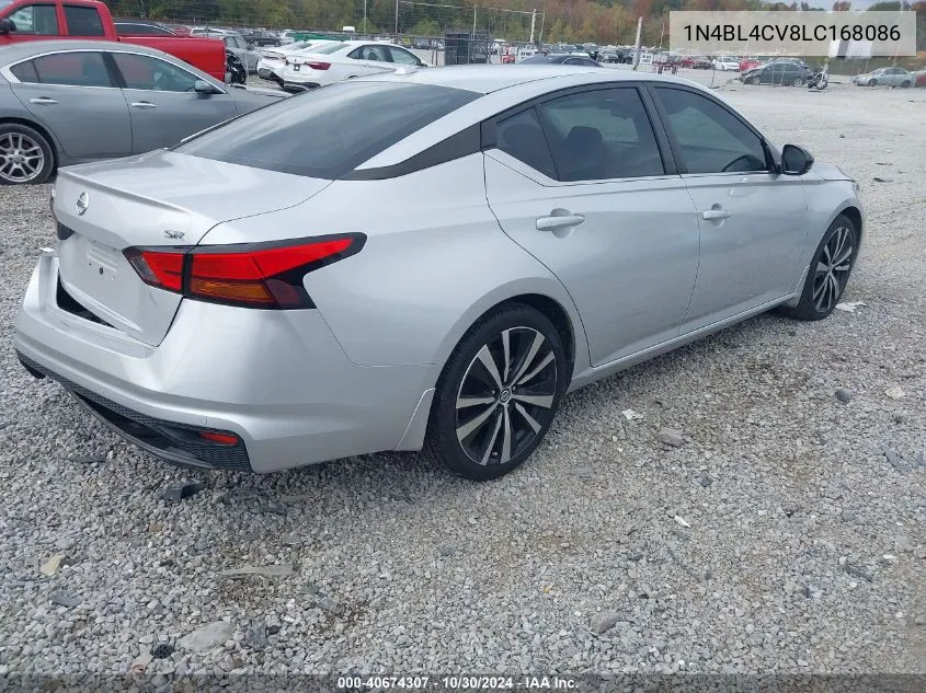 2020 Nissan Altima Sr Fwd VIN: 1N4BL4CV8LC168086 Lot: 40674307