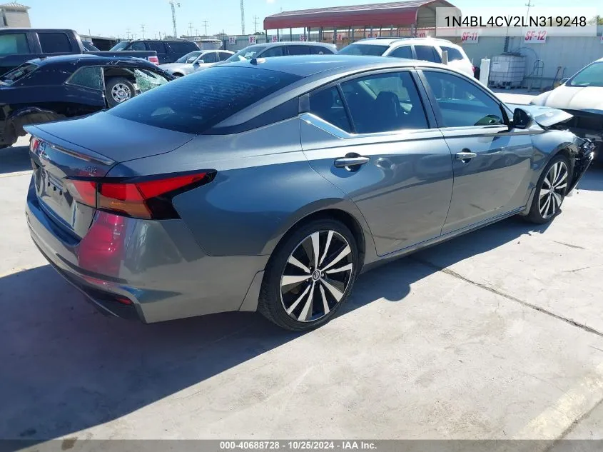 2020 Nissan Altima Sr Fwd VIN: 1N4BL4CV2LN319248 Lot: 40688728