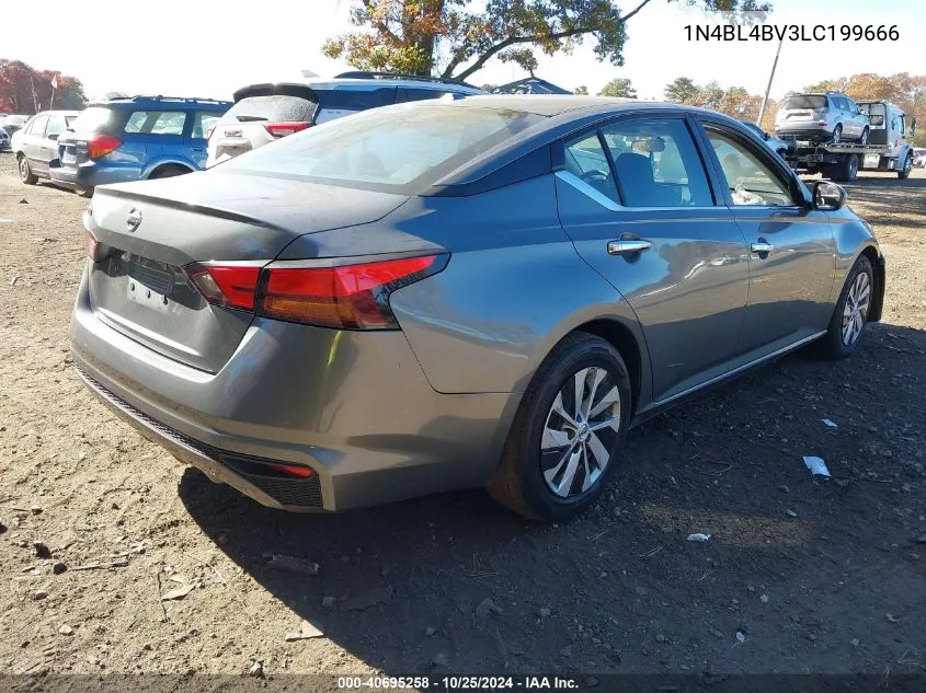 2020 Nissan Altima S Fwd VIN: 1N4BL4BV3LC199666 Lot: 40695258