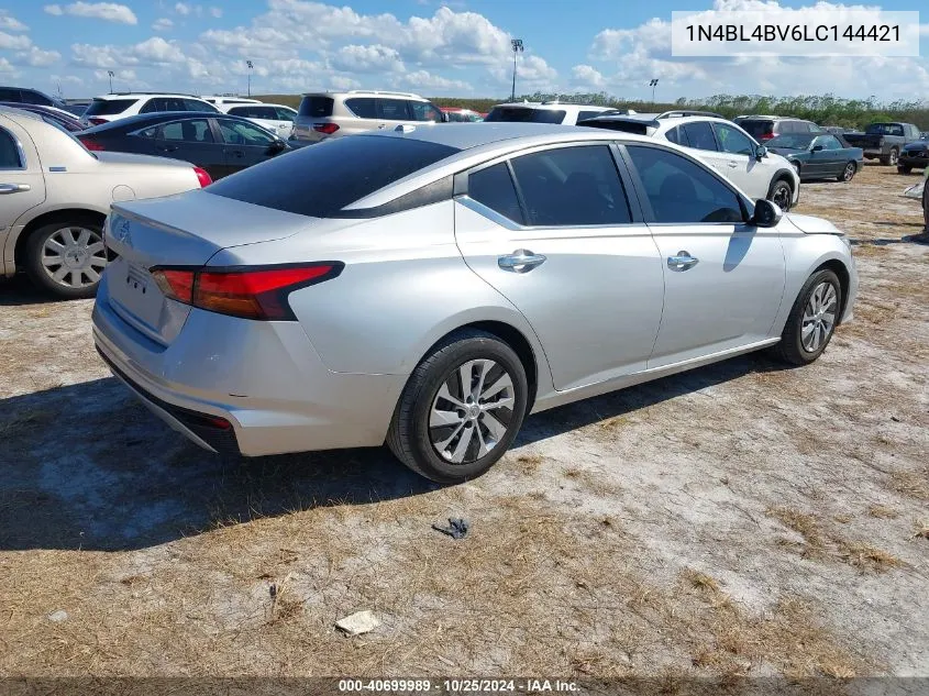 2020 Nissan Altima S Fwd VIN: 1N4BL4BV6LC144421 Lot: 40699989