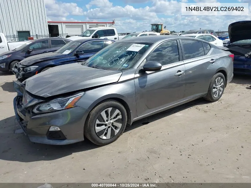 2020 Nissan Altima S Fwd VIN: 1N4BL4BV2LC269402 Lot: 40700844