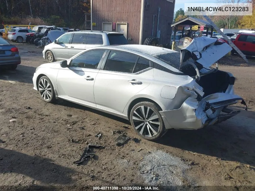 2020 Nissan Altima 2.5 Sr VIN: 1N4BL4CW4LC123283 Lot: 40711398