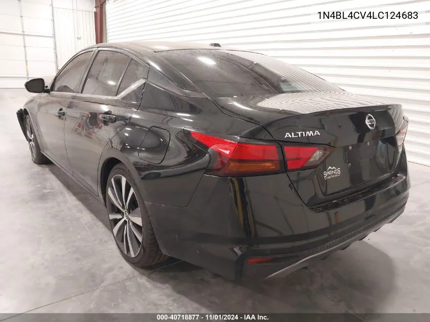 2020 Nissan Altima Sr Fwd VIN: 1N4BL4CV4LC124683 Lot: 40718877