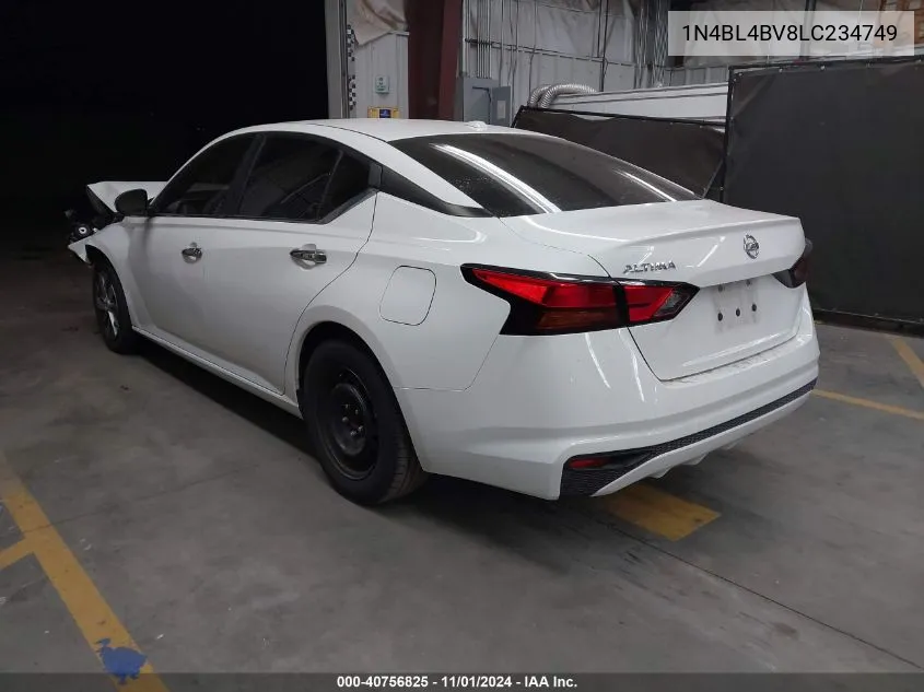 2020 Nissan Altima S Fwd VIN: 1N4BL4BV8LC234749 Lot: 40756825