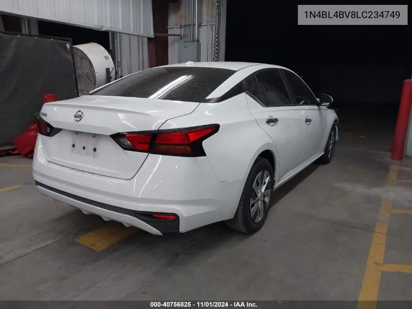 2020 Nissan Altima S Fwd VIN: 1N4BL4BV8LC234749 Lot: 40756825