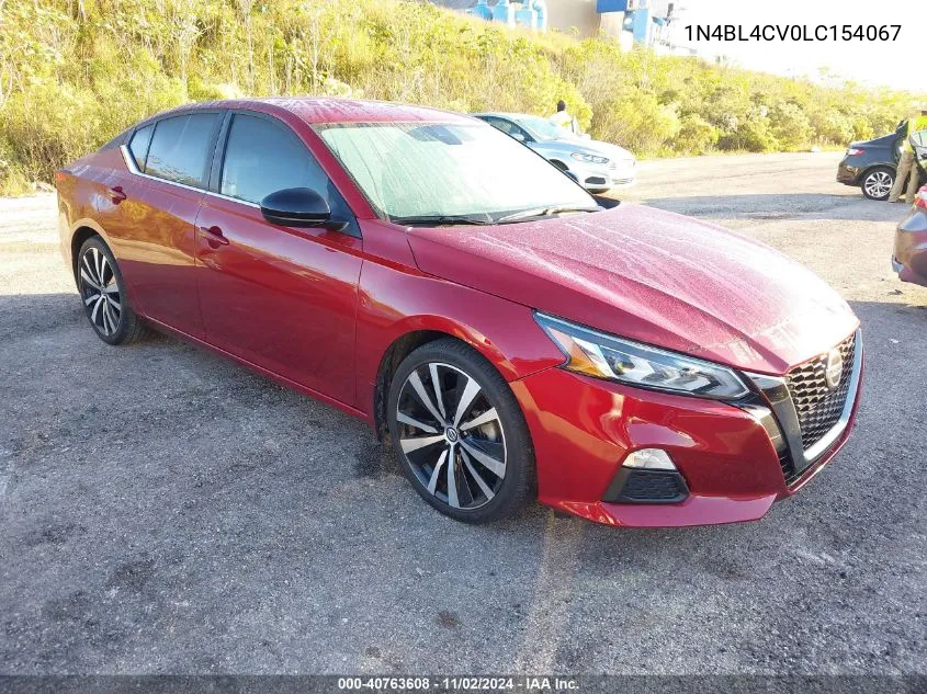 2020 Nissan Altima Sr Fwd VIN: 1N4BL4CV0LC154067 Lot: 40763608