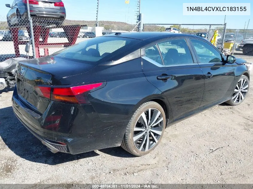 2020 Nissan Altima Sr Fwd VIN: 1N4BL4CVXLC183155 Lot: 40764381