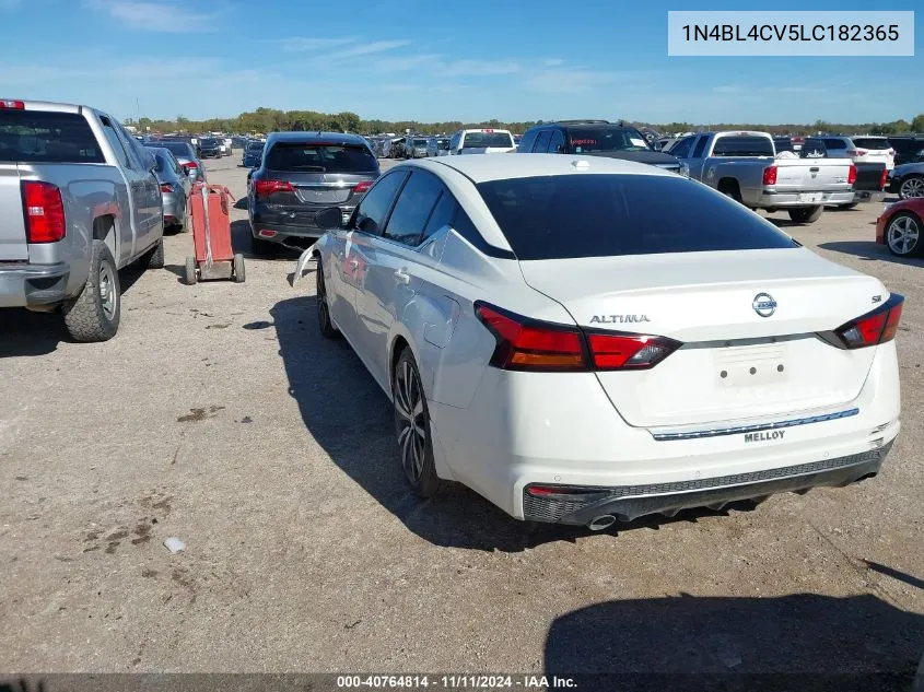 2020 Nissan Altima Sr Fwd VIN: 1N4BL4CV5LC182365 Lot: 40764814