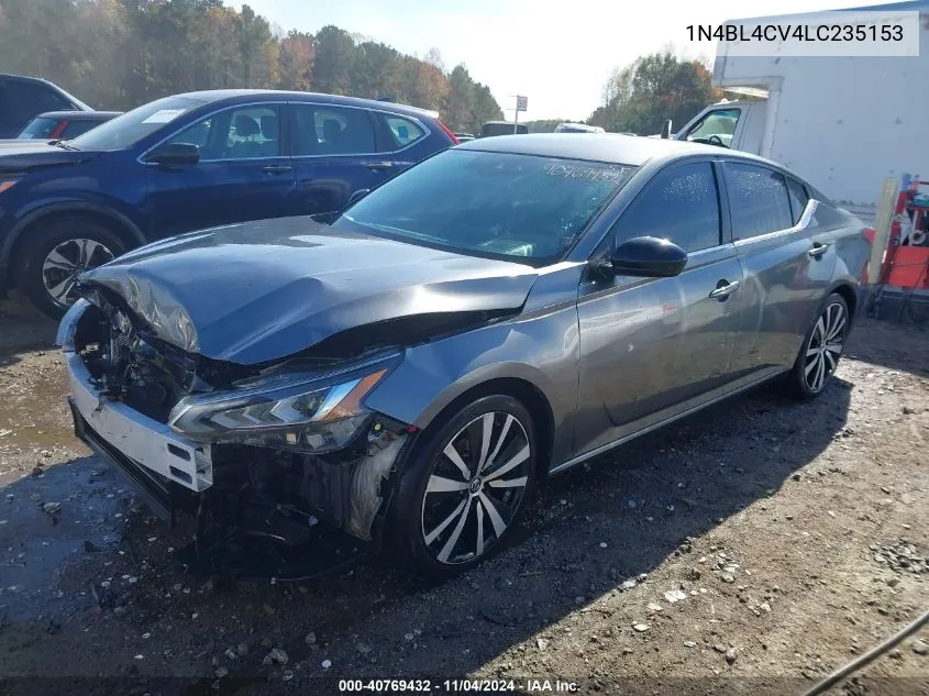 2020 Nissan Altima Sr Fwd VIN: 1N4BL4CV4LC235153 Lot: 40769432