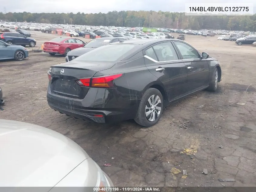 2020 Nissan Altima S Fwd VIN: 1N4BL4BV8LC122775 Lot: 40771198