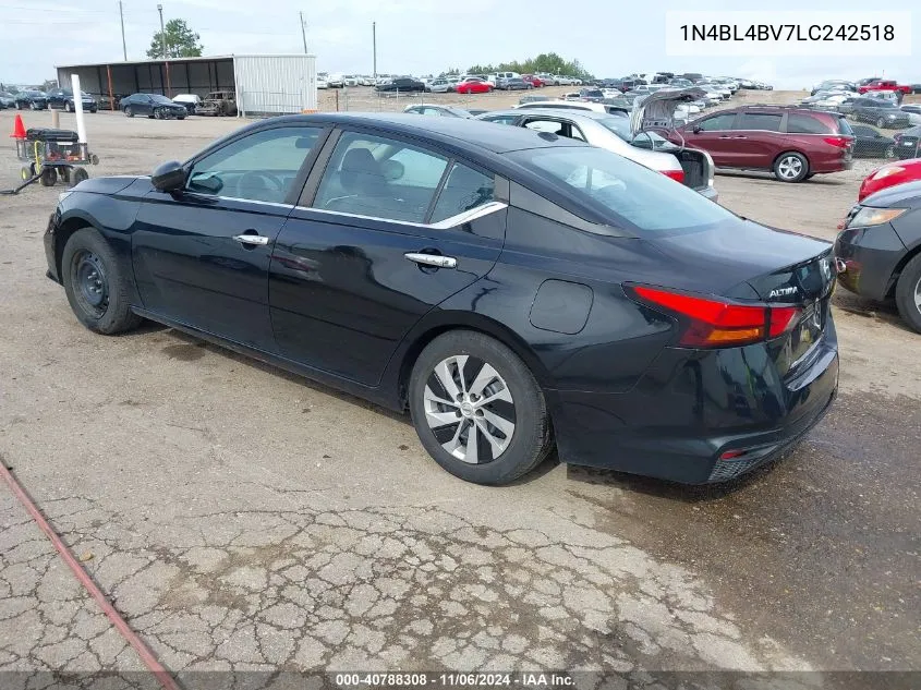 2020 Nissan Altima S Fwd VIN: 1N4BL4BV7LC242518 Lot: 40788308