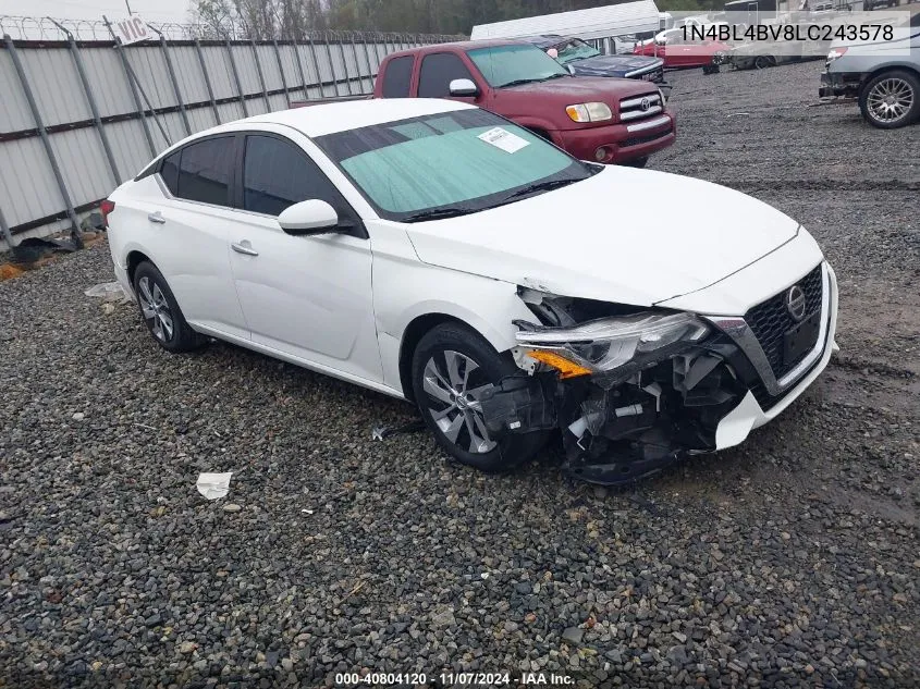 1N4BL4BV8LC243578 2020 Nissan Altima S Fwd