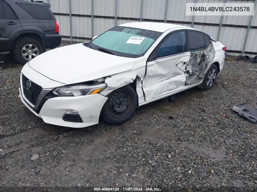 1N4BL4BV8LC243578 2020 Nissan Altima S Fwd