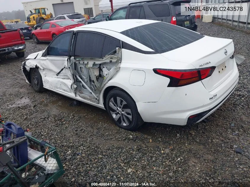 1N4BL4BV8LC243578 2020 Nissan Altima S Fwd